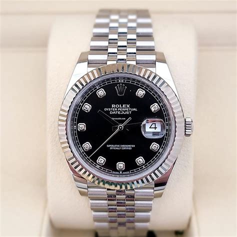 rolex datejust 41 dark jubilee|Rolex Datejust 41 with diamonds.